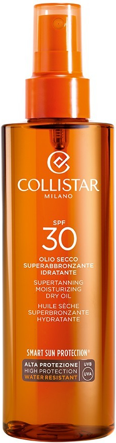 Collistar Smart Sun Protection Supertanning Moisturizing Dry Oil ochranný suchý olej na opaľovanie SPF30 200 ml