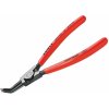 Kliešte na poistné krúžky 130 mm s rozmerom držadla 10 - 25 mm s vyhnutými čeľusťami KNIPEX 08020