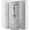 Rea Axin, sprchovací kút 80x80x195 cm + biela sprchová vanička Diamond, KPL-K8778