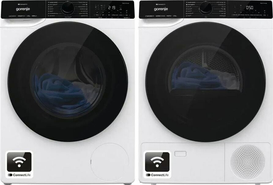 Gorenje WPNA84A2TSWIFI a DPNA83WIFI – inteligentná sada pre efektivné pranie a sušenie s Wi-Fi ovládaním.