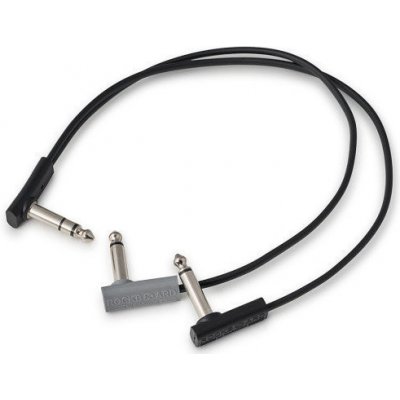 RockBoard Flat Patch Y Splitter Cab 30 cm Black