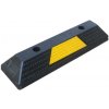 Čierno-žltý gumový parkovacie doraz FLOMA WS29 - dĺžka 54 cm, šírka 15 cm, výška 10 cm