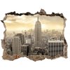 Fototapeta díra na zeď 3D Manhattan new york city 95x64 cm