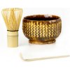 Matcha set - Tradičná príprava zelený čaj oranžová - Matcha Day