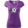 Futbalová lopta v triku - Dámske tričko Pure - XL ( Fialová )