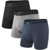 SAXX DAYTRIPPER BB FLY 3PK black/grey/navy - M