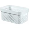 Kôš Curver® INFINITY RECYCLED 4.5L, biely, 26x12x18 cm