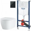 Súprava WC misa s pomaly sa sklápajúcim sedadlom Grohe Start 103848SH00, podomietková konštrukcia Grohe Solido 38971000, 38966KV0