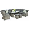 Focus Garden Focus TRIVENTO DINING 4+1 záhradná sedacia súprava, melanž 002641, NOVINKA