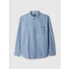 Gap Chambray košile s logem modrá