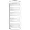 Thermal Trend Rebríkový radiátor do kúpeľne THERMAL-TREND KDO 750x960 - oblý, biely