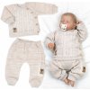 Pletený svetrík a nohavice s vreckom Hand Made 2D Nature lux béžový melírok