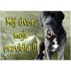 Pozorpes.sk, výstražná tabuľka (Cane Corso)