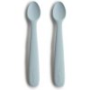 Mushie silikónová lyžička 2ks - Powder Blue
