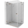 MEXEN/S - Lunar sprchovací kút dvere krídlové ľavá 95 x 90, transparent, ružové zlato 834-095-090-60-00-L