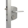 Priemyselný zámok LOCINOX LAKQ U2 pre hranatý profil 40-60 mm strieborný