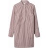 Dámske šaty GAP, LS STRIPE POPOVER červená,biela XXS