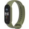 Remienok Strap Silicone Smartband Xiaomi Mi Band 5 / 6 / 7 Green (08)