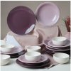 Asir 18-dielna jedálenská súprava, fialová/biela, keramika 275KRM1971 + záruka 3 roky zadarmo