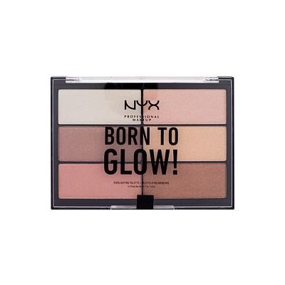 NYX Professional Makeup Born To Glow Highlighting Palette paletka rozjasňovačů 28,8 g