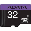 Pamäťová karta ADATA Premier microSDHC 32GB UHS-I U1 + adapter AUSDH32GUICL10-RA1