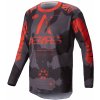 Dres RACER HOLLOW, ALPINESTARS (sivá camo/oranžová fluorescenčná) 2025 Veľkosť: S