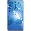 Nástenné hodiny vertikálne Príroda nebo asteroidy modrá 30x60 cm
