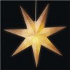 Emos DCAZ07 LED hviezda papierová závesná so zlatými trblietkami na okrajoch biela 60 cm vnútorná
