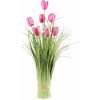 AFI Tulipány v tráve 51 cm ružová