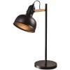 Candellux Reno stolová lampa 1x40 W čierna-drevo 41-80066