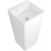 Mexen Neva voľne stojace umývadlo z konglomerátu 45 x 45 cm, biela mat - 26614500
