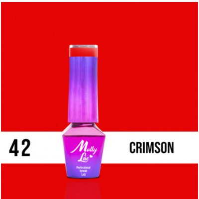 Allepaznokcie MollyLac gél lak 42 Crimson 5 ml