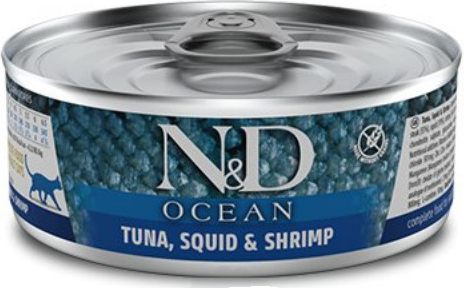 N&D cat Ocean Tuna & Squid & Shrimp 70 g