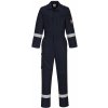 PORTWEST BIZFLAME PLUS LIGHTWEIGHT FR502 / Nehorľavá reflexná stretchová kombinéza, antistatická - námorná modrá L