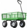 SucceBuy Záhradný vozík Nosnosť 308,44KG Transportný vozík Zelený Oceľ