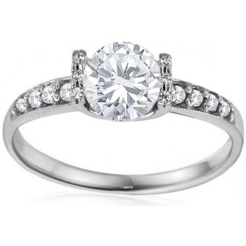 Zásnubný prsteň so Swarovski krištáľmi Magnificence white CSRI791A od  207,35 € - Heureka.sk