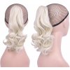 Girlshow Cop, vrkoč na štipci - vlnitý 32 cm 60 (ľadová blond)