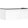 Hansgrohe Xelu Q Umývadlová skrinka, 50x118x55 cm, 1 zásuvka, lesklá biela/matná čierna 54062670-HG