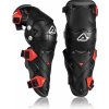 Chrániče kolien ACERBIS IMPACT EVO 3.0 - červená-čierna carbon imitácia