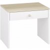 Konsimo Sp. z o.o. Sp. k. Nočný stolík BUBO 58x69 cm biela/svetlý buk KO0099 + záruka 3 roky zadarmo