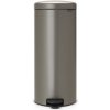 Pedálový odpadkový kôš NEWICON 30 l, platina, Brabantia