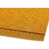 Penová guma Moosgummi s glitrami 20x30 cm zlatá 2ks