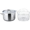 CS SOLINGEN Hrniec s pokrievkou a fritovacím košom nerez 10 l / 28 x 18 cm PRO-X