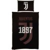 JUVENTUS FC Obliečky Juventus, čierno-biele, obojstranné, 135 × 200 cm, poly‑bavlna