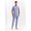 South pánské pyžamo kr.rukáv sv.modré