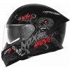 NOX N401 Zumbi 2024, čierna matná, červená, veľkosť 2XL