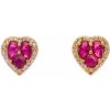 Oliver Weber Originálne pozlátené náušnice Srdiečka 23174G