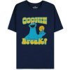 Sesame Street Cookie Monster Men's Short Sleeved Black