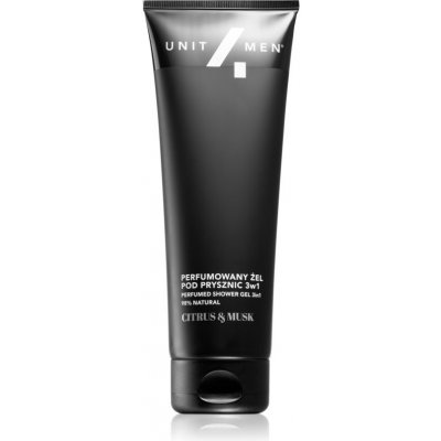 Unit4Men Perfumed shower gel 3 v 1 šampón, kondicionér a sprchový gél s parfumáciou Citrus and Musk 200 ml