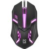 DEFENDER Myš cyber drôtová USB podsvietená čierna